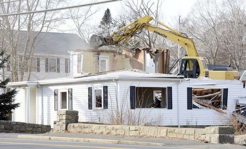 Rockport funeral home comes down